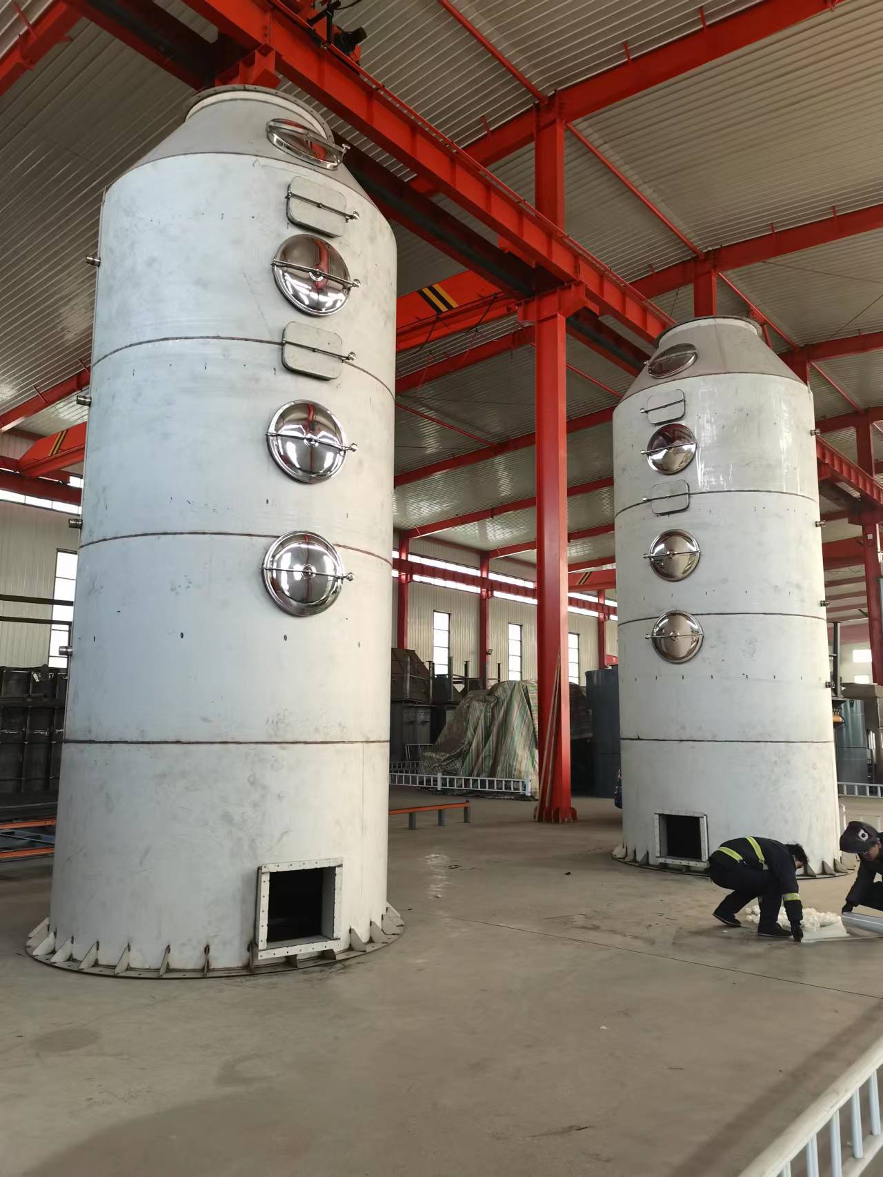 Factory Acid and Alkali Resistant Spray Painting Dust Removal Exhaust Gas Treatment Equipment Scrubber Tower Spray Tower